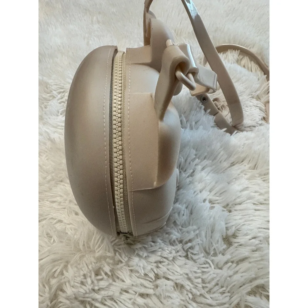 Melissa Hello Kitty Crossbody Bag Beige PVC Melflex 3D Character Purse Sanrio